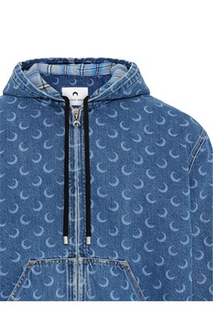 Bomber in denim di puro cotone MARINE SERRE | MJA071BCDEN0002BL05